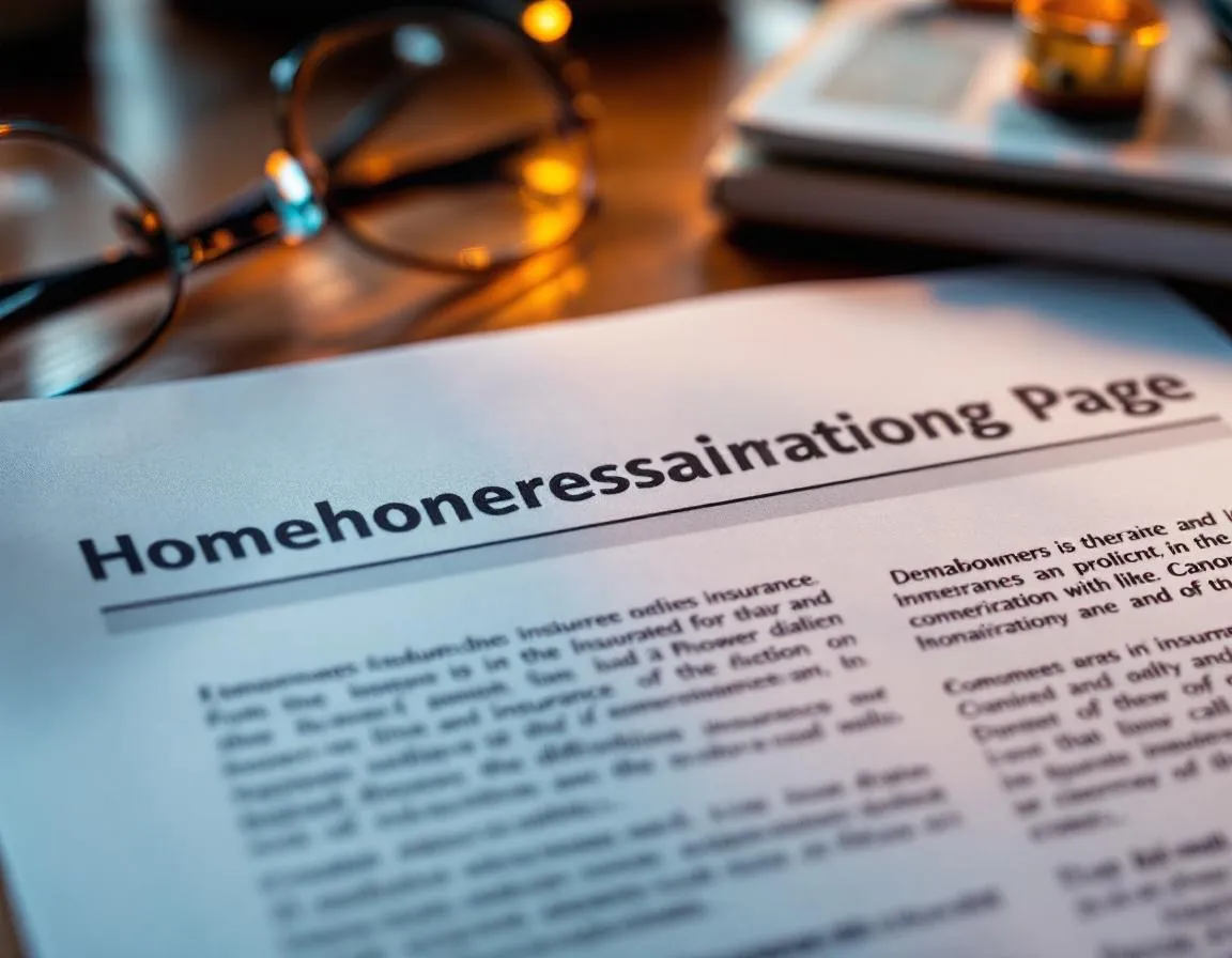 Insurance declarations page and policy documents on a desk — understanding what your policy covers